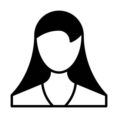 web, mobil ve infographics, vektör çizim için kız satırı simgesi