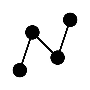 web, mobil ve infographics, vektör çizim için grafik satırı simgesi