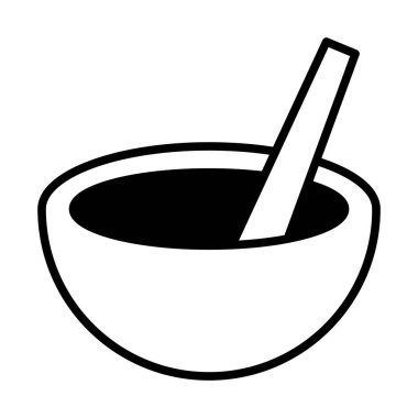 Web, mobil ve infographics, vektör çizim pounder satırı simgesi