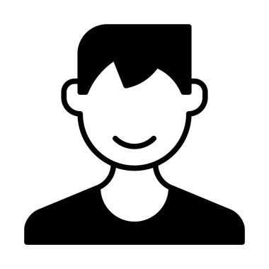 Web, mobil ve infographics, vektör çizim için profil satırı simgesi