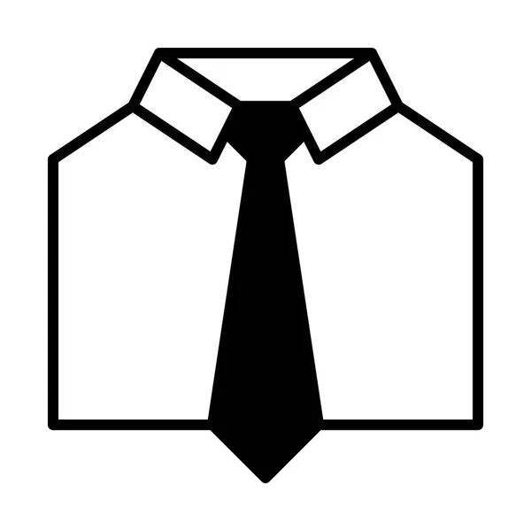 Košile Kravatou Řádku Ikonu Pro Webové Mobilní Infografiky Vektorové Ilustrace — Stockový vektor