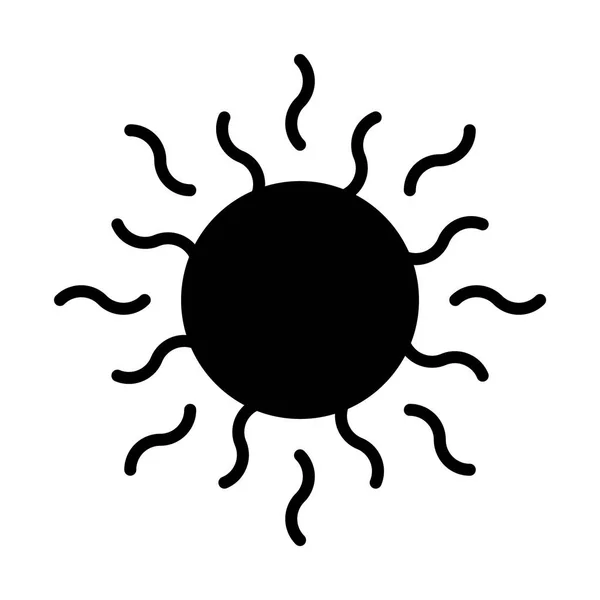 Sun Line Icon Für Web Mobiltelefone Und Infografiken Vektorillustration — Stockvektor
