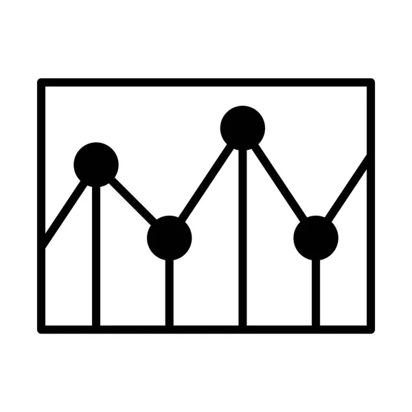 Ikona Linii Wykres Dla Sieci Web Mobilnych Infografiki Ilustracji Wektorowych — Wektor stockowy