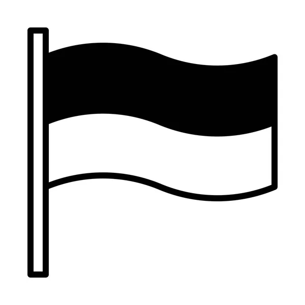 Σημαία Γραμμή Εικονίδιο Για Web Φορητές Και Infographics Εικονογράφηση Διάνυσμα — Διανυσματικό Αρχείο
