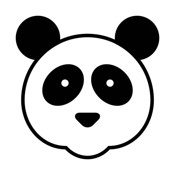 Panda Line Icon Für Web Mobile Und Infografiken Vektorillustration — Stockvektor