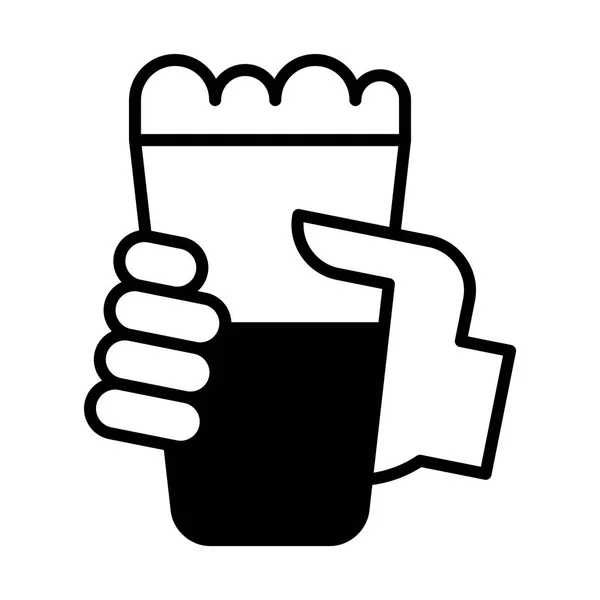 Ícone Linha Cerveja Para Web Mobile Infográficos Ilustração Vetorial — Vetor de Stock