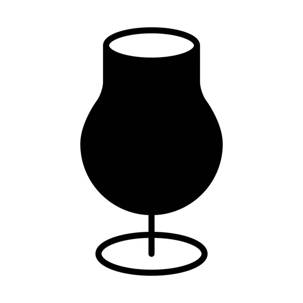 Weinglaszeilen Symbol Für Web Mobil Und Infografiken Vektorillustration — Stockvektor