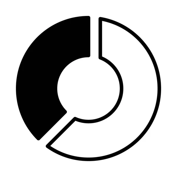 Diagramm Radiales Liniensymbol Für Web Mobil Und Infografiken Vektorillustration — Stockvektor