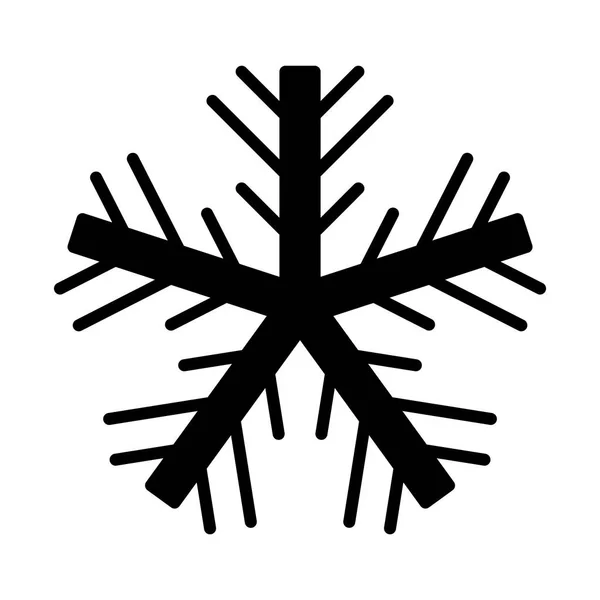 Snowflake Line Icon Web Mobile Infographics Vector Illustration — Stock Vector