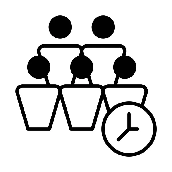 Люди Значок Часової Лінії Веб Мобільного Інфографіки Векторні Ілюстрації — стоковий вектор
