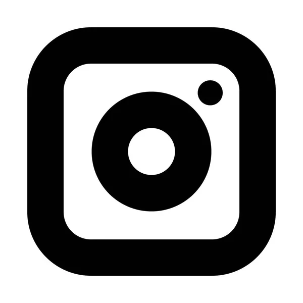 Instagram Line Icon Web Mobile Infographics Vector Illustration — стоковый вектор
