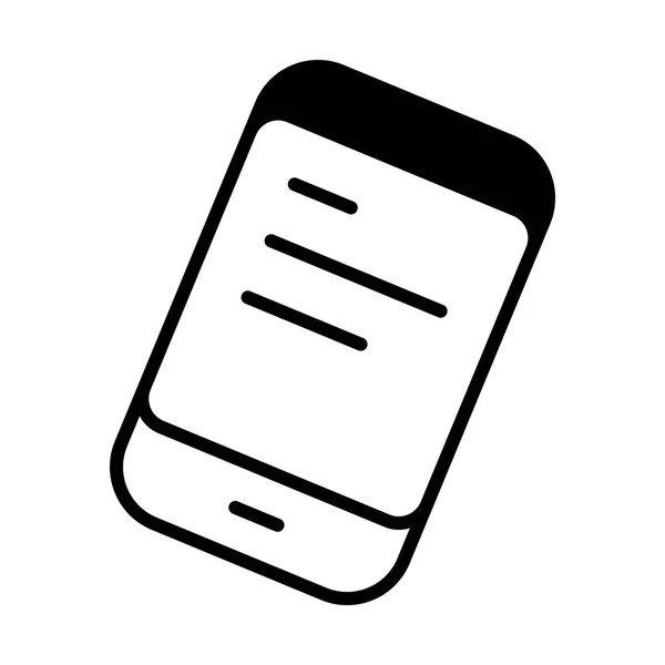 Smartphone Lijn Icoon Voor Web Mobiele Infographics Vectorillustratie — Stockvector