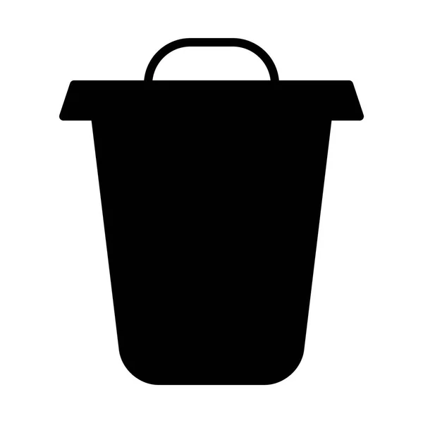 Bin Line Icon Für Web Mobil Und Infografiken Vektorillustration — Stockvektor