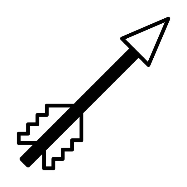 Icono Línea Flecha Para Web Móviles Infografías Ilustración Vectorial — Vector de stock