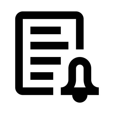 Çalar saat, belge web simgesi, vektör çizim