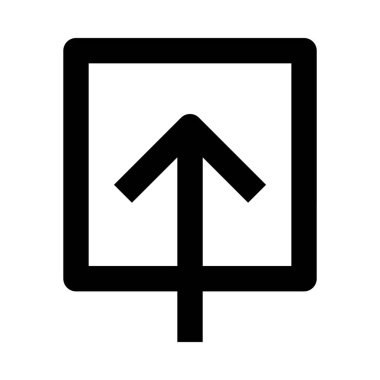 web, mobil ve infographics, vektör çizim için ok satırı simgesi