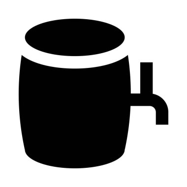 Web, mobil ve infographics, vektör çizim için bira satırı simgesi