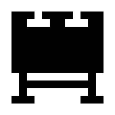 Billboard web simgesi, vektör çizim