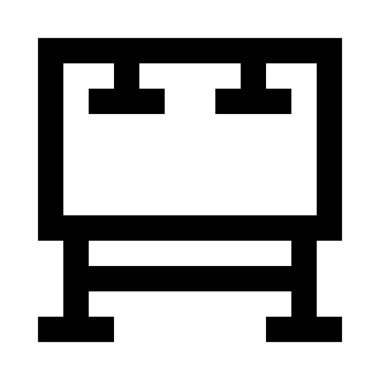 Billboard web simgesi, vektör çizim