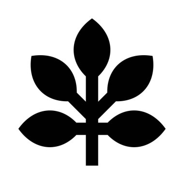 web, mobil ve infographics, vektör çizim yaprak satırı simgesi