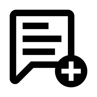 Sohbet, mesaj, simge vektör çizim Ekle