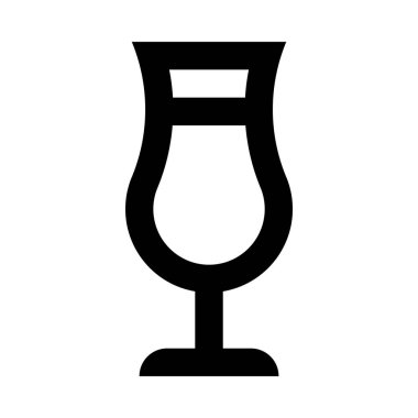 Kokteyl web simgesi vektör illüstrasyonu