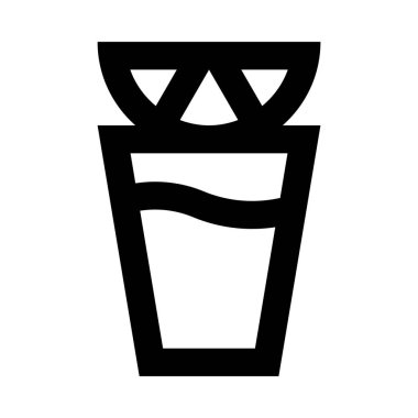 kokteyl simgesi illüstrasyon