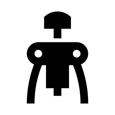 web, mobil ve infographics, vektör çizim için tirbuşon satırı simgesi