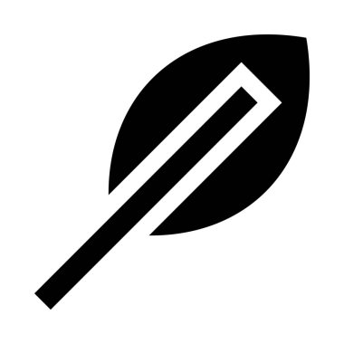 web, mobil ve infographics, vektör çizim yaprak satırı simgesi