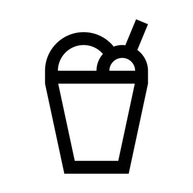 Kokteyl web simgesi vektör illüstrasyonu 