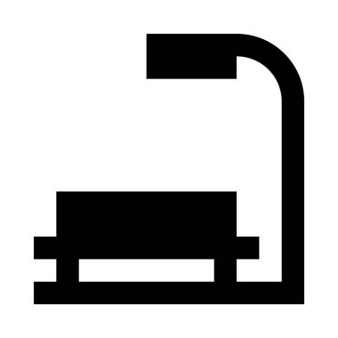 Tezgah web simgesi, vektör çizim