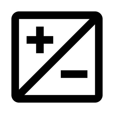 Artı, eksi, satırı simgesi Web, mobil ve infographics, vektör çizim zoom