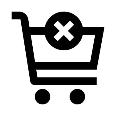 Web, mobil ve bilgi grafikleri için alışveriş arabası simgesi, vektör illüstrasyonu