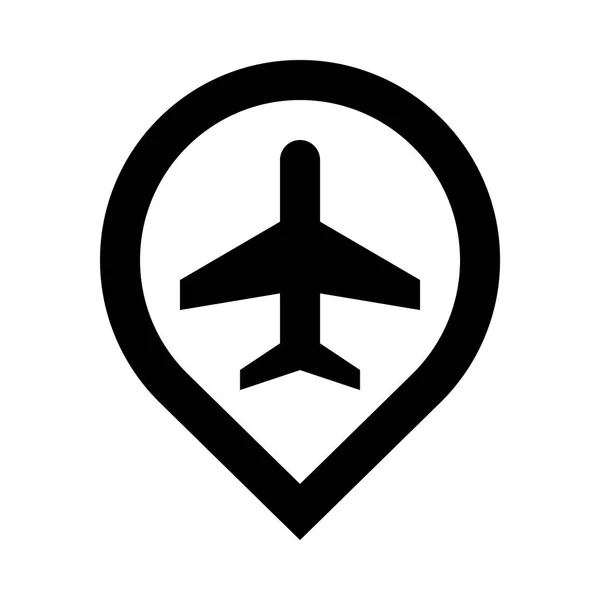 Flugzeug-Websymbol — Stockvektor