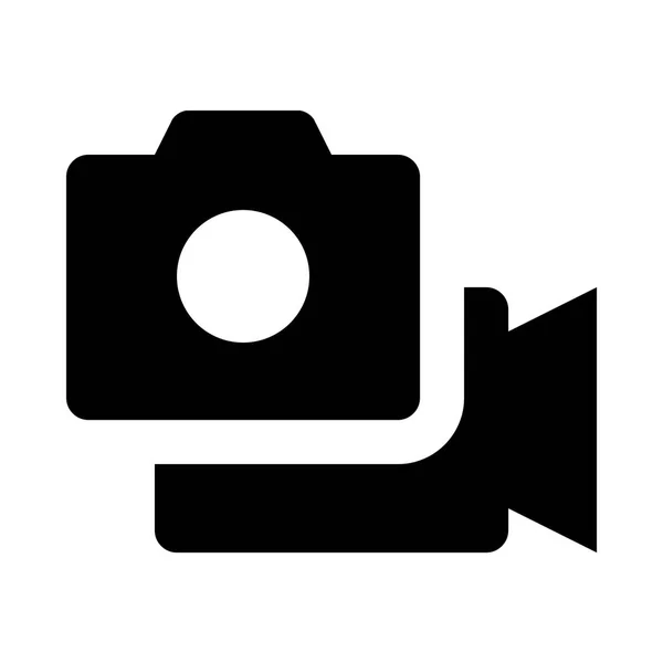 Foto Video Pictogram Vectorillustratie — Stockvector