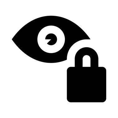 görünürlük, beyaz zemin üzerine engellenmiş simge