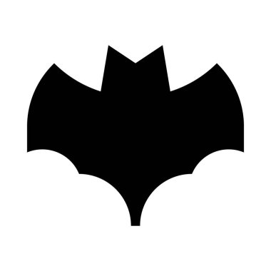 Yarasa minimalist tek renkli simge