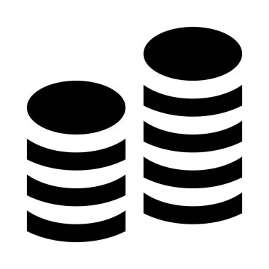 Sikkelerin minimalist tek renkli simge