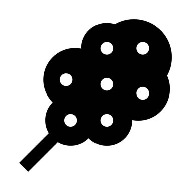 Pamuk şeker minimalist tek renkli simge