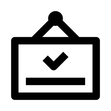 Diploma veya sertifika minimalist tek renkli simge