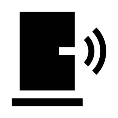 Minimalist tek renkli simge kapı ve Uzaktan kumanda