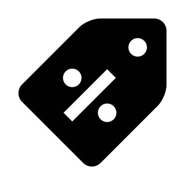 İndirimler etiketin minimalist tek renkli simge 