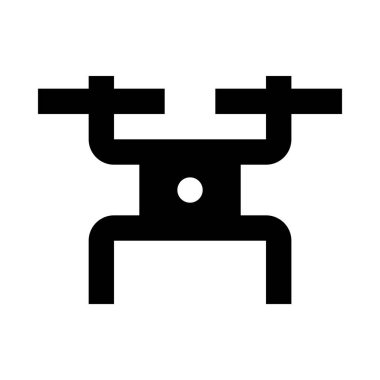 Dronun minimalist tek renkli simge