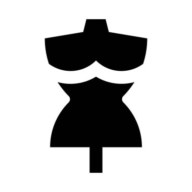 Kukla minimalist tek renkli simge 