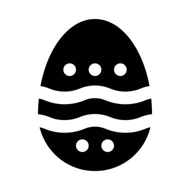 Paskalya yumurtası minimalist tek renkli simge