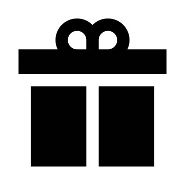 Hediye kutusu minimalist tek renkli simge