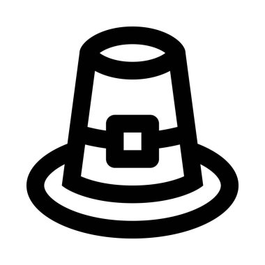 Şapka minimalist tek renkli simge