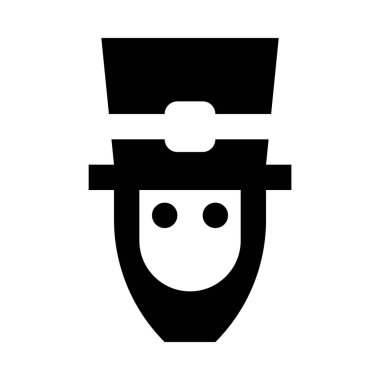 Cüce cin minimalist tek renkli simge