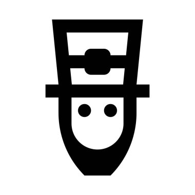 Cüce cin minimalist tek renkli simge