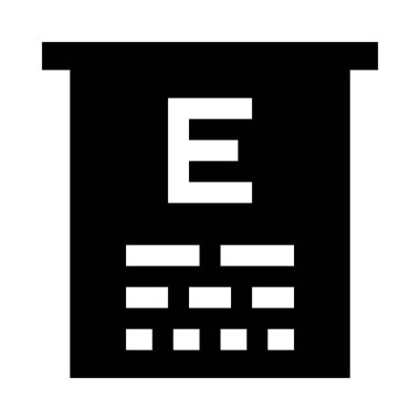 Görme onay minimalist tek renkli simge